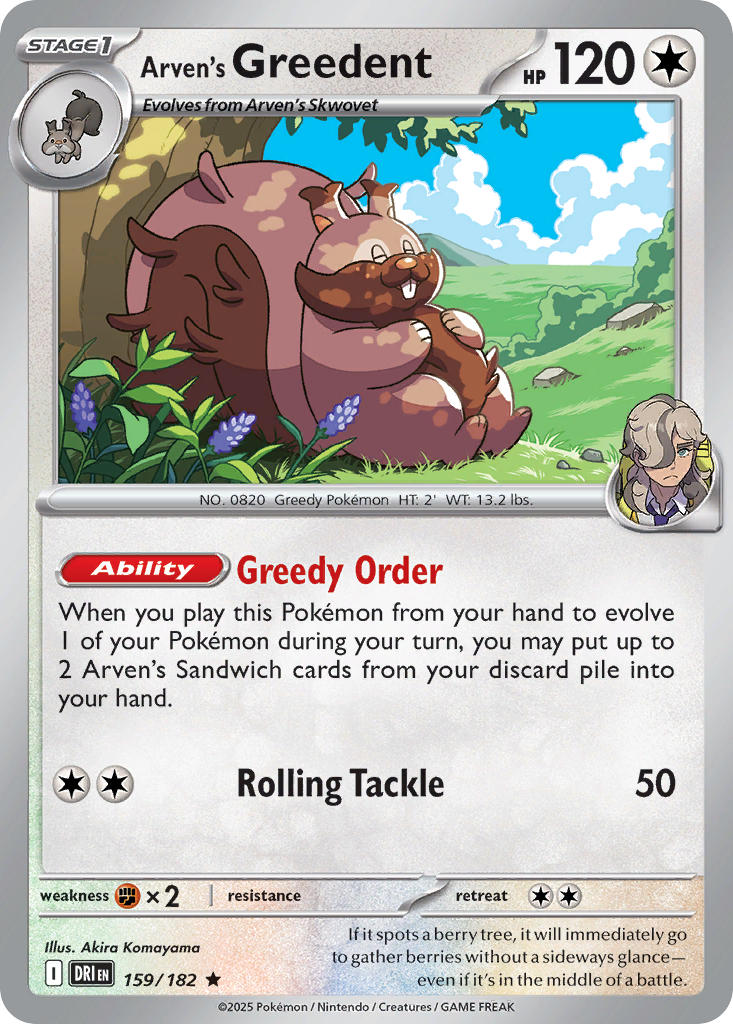Arvens Greedent - DRI 159/182 (Holofoil)