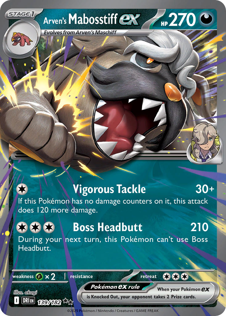 Arvens Mabosstiff ex - DRI 139/182 (Holofoil)