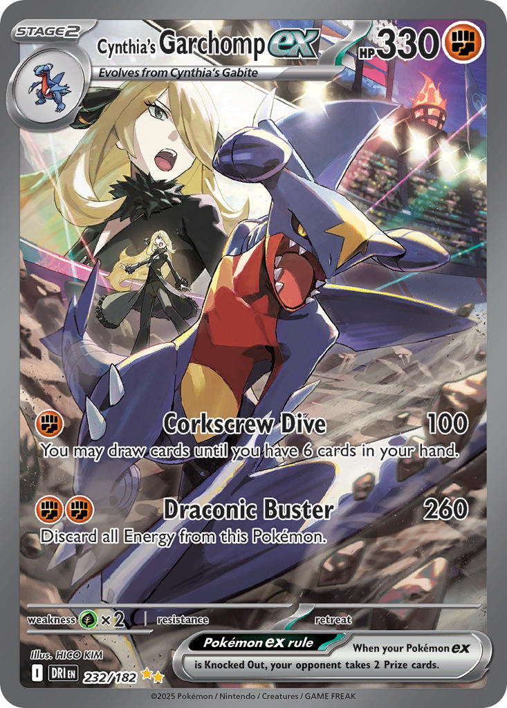 Cynthias Garchomp ex - DRI 232/182 (Holofoil)