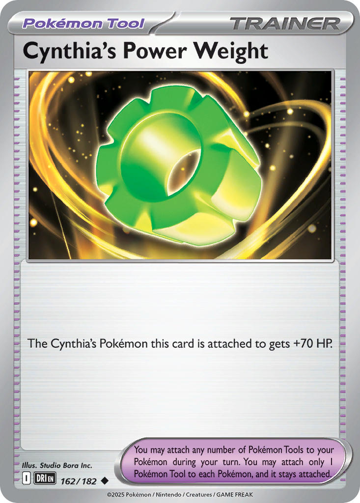 Cynthias Power Weight - DRI 162/182 (Reverse Holofoil)