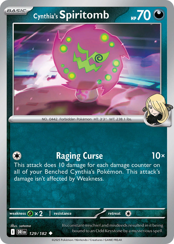 Cynthias Spiritomb - DRI 129/182 (Reverse Holofoil)