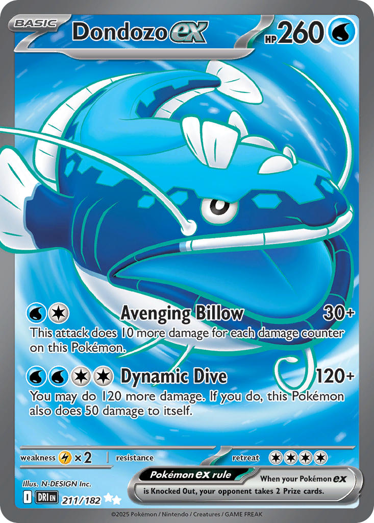 Dondozo ex - DRI 211/182 (Holofoil)