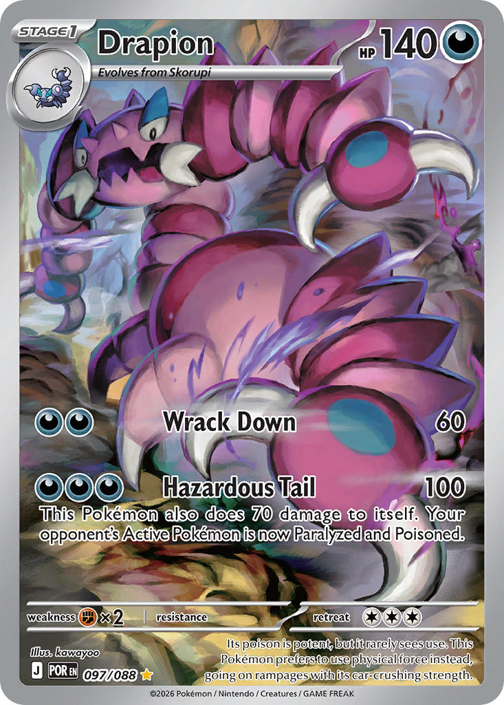 Drapion - POR 097/088 (Holofoil)