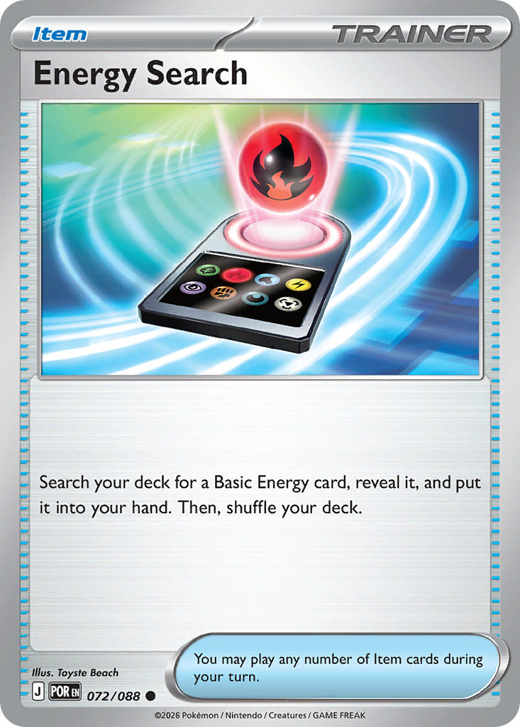 Energy Search - POR 072/088 (Reverse Holofoil)