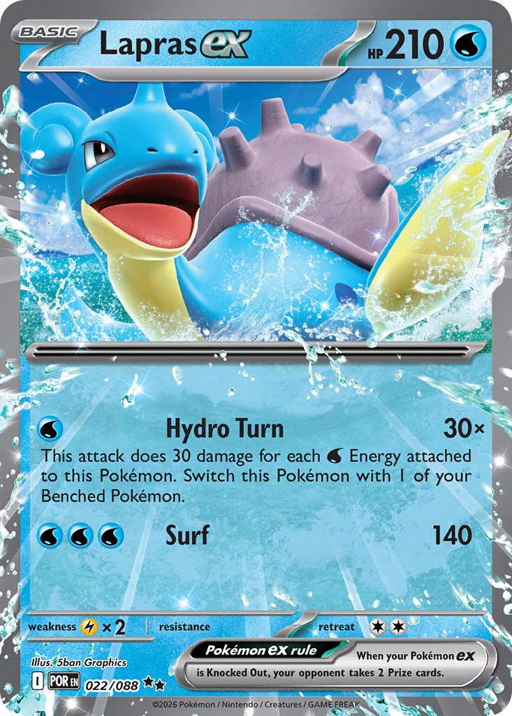 Lapras ex - POR 022/088 (Holofoil)