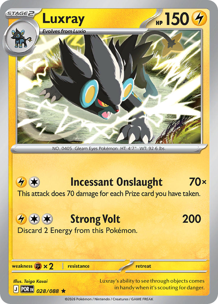 Luxray - POR 028/088 (Holofoil)