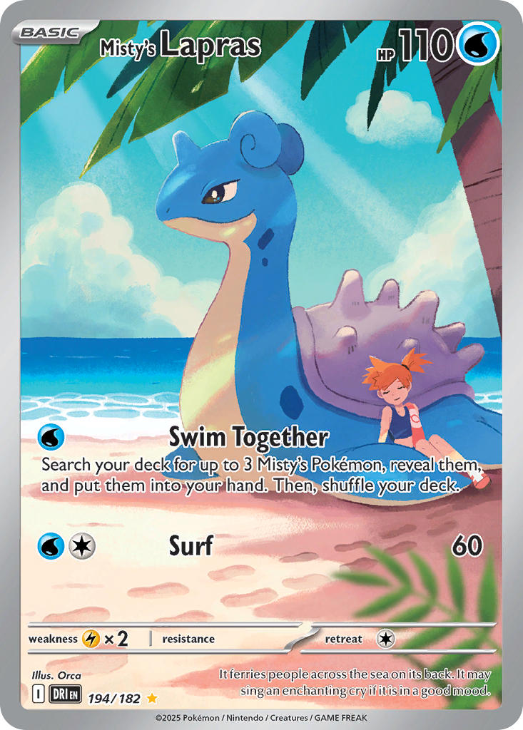 Mistys Lapras - DRI 194/182 (Holofoil)