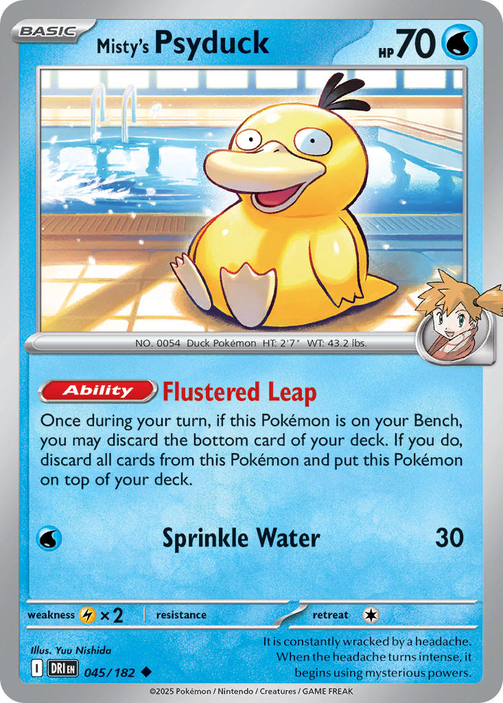 Mistys Psyduck - DRI 045/182 (Reverse Holofoil)