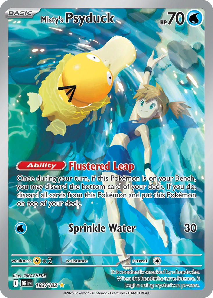 Mistys Psyduck - DRI 193/182 (Holofoil)