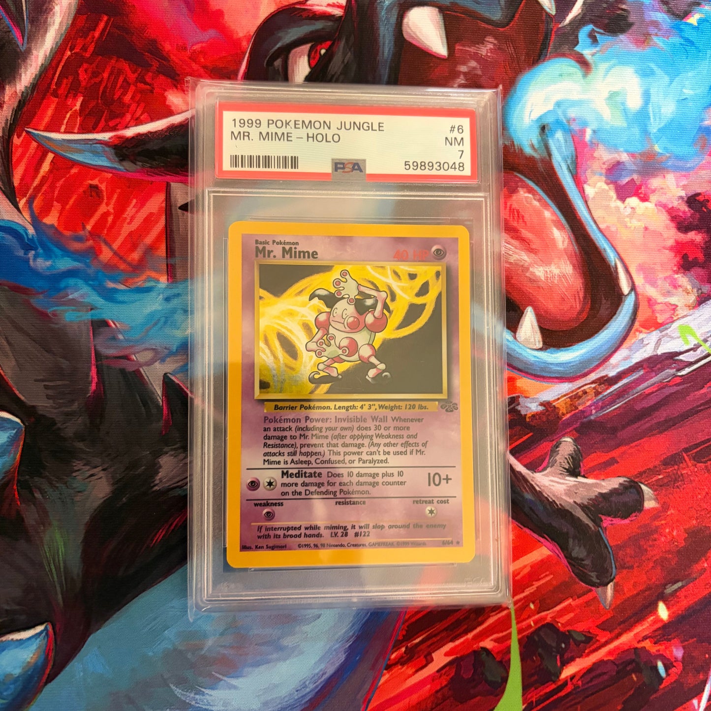 Mr. Mime - 1999 Pokemon Jungle - PSA 7 (Holofoil)
