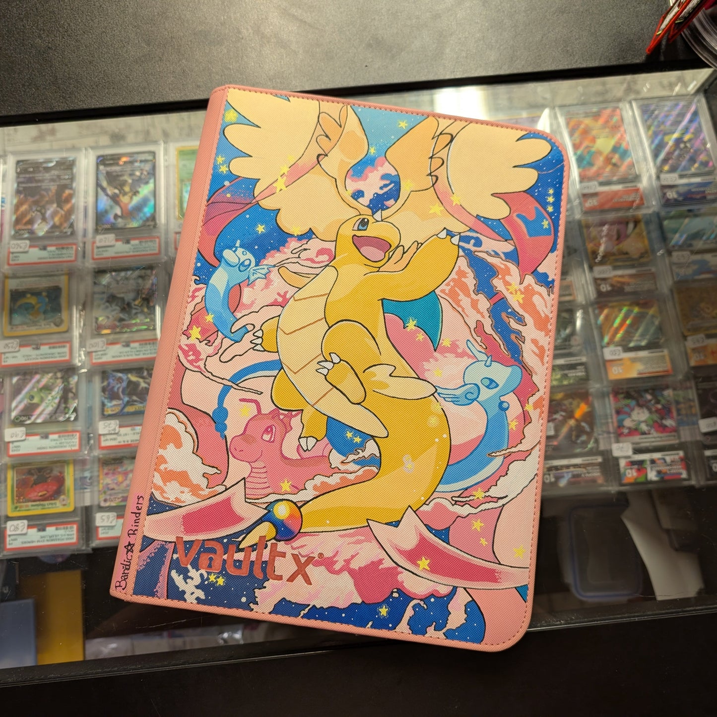 Hand Painted VaultX 9 Pocket Zip Binder - Dragonite SIR Ascended Heroes