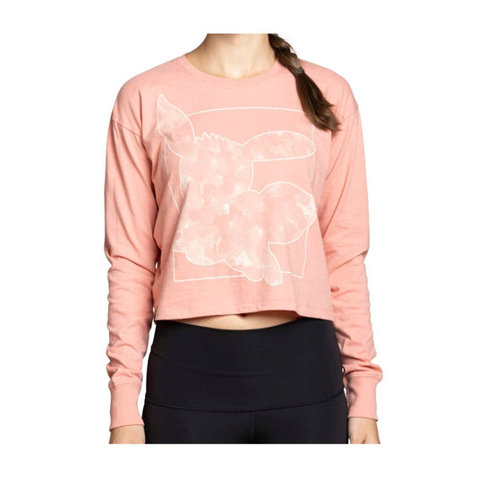 Pokémon Center Clothing - Eevee Heavyweight Long Sleeve Shirt - Pink
