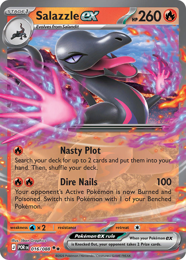 Salazzle ex - POR 016/088 (Holofoil)
