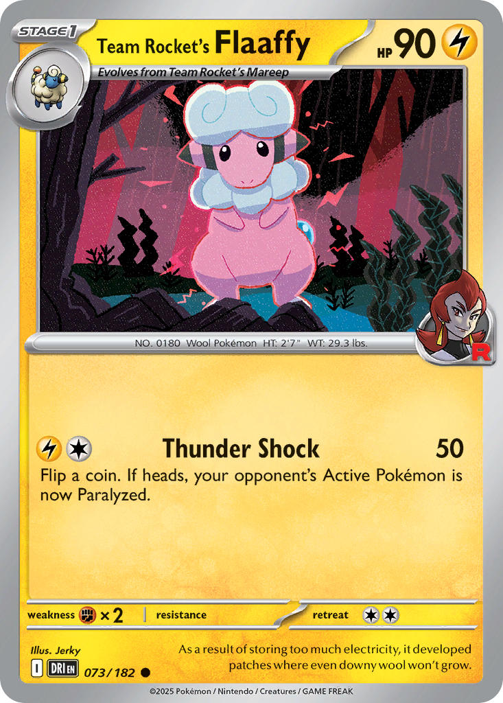 Team Rockets Flaaffy - DRI 073/182 (Reverse Holofoil)