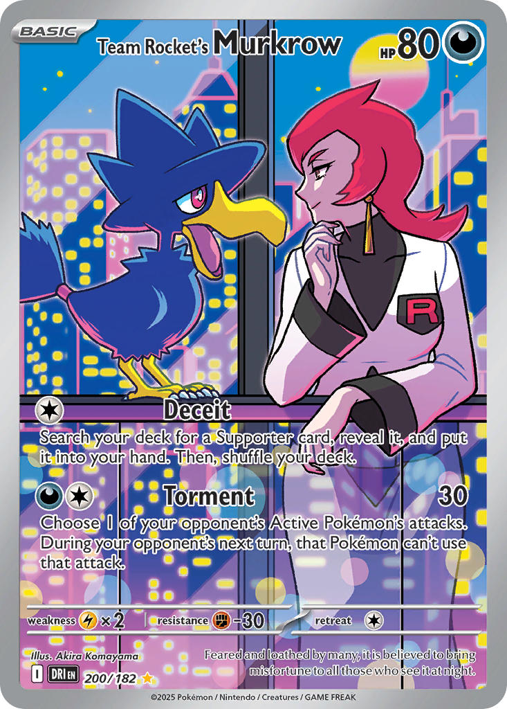 Team Rockets Murkrow - DRI 200/182 (Holofoil)