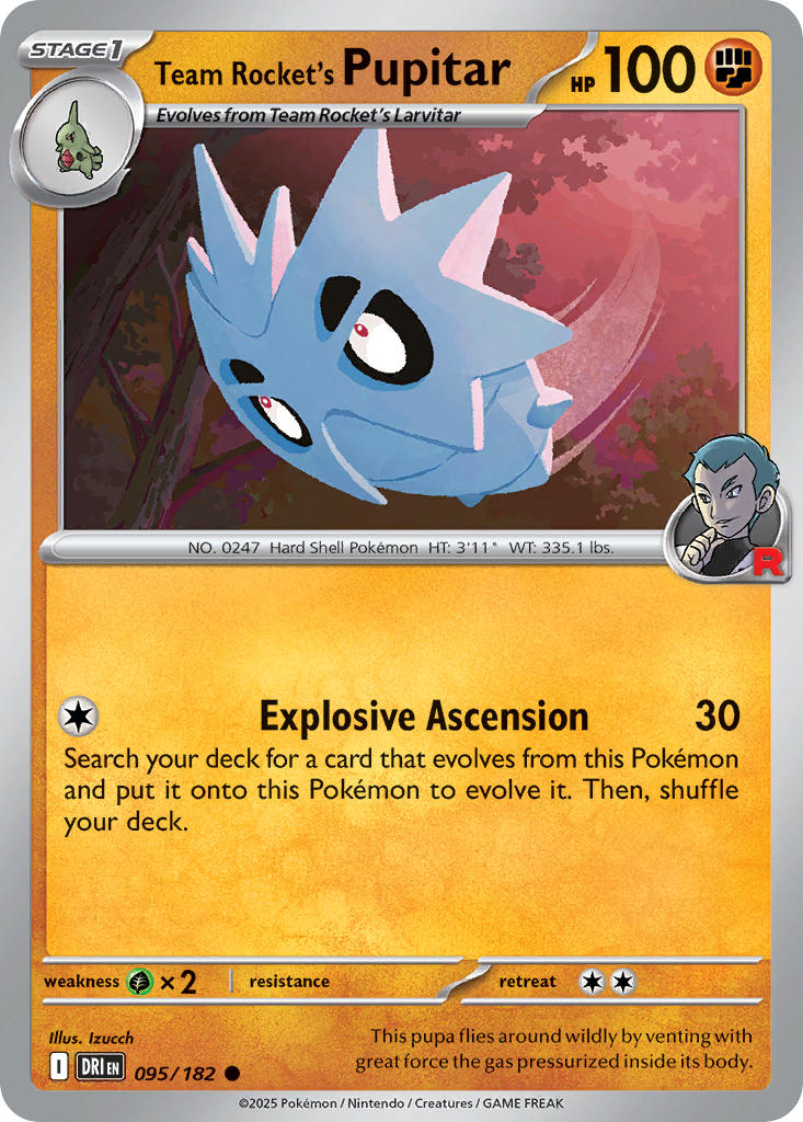 Team Rockets Pupitar - DRI 095/182