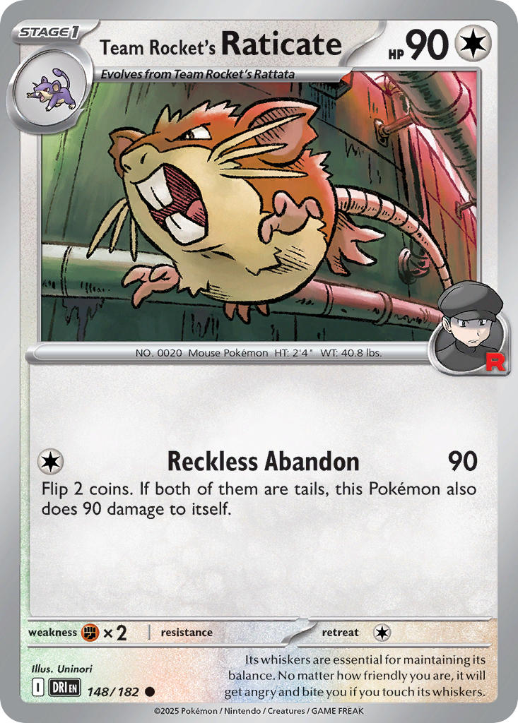 Team Rockets Raticate - DRI 148/182