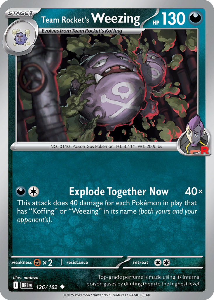 Team Rockets Weezing - DRI 126/182 (Reverse Holofoil)