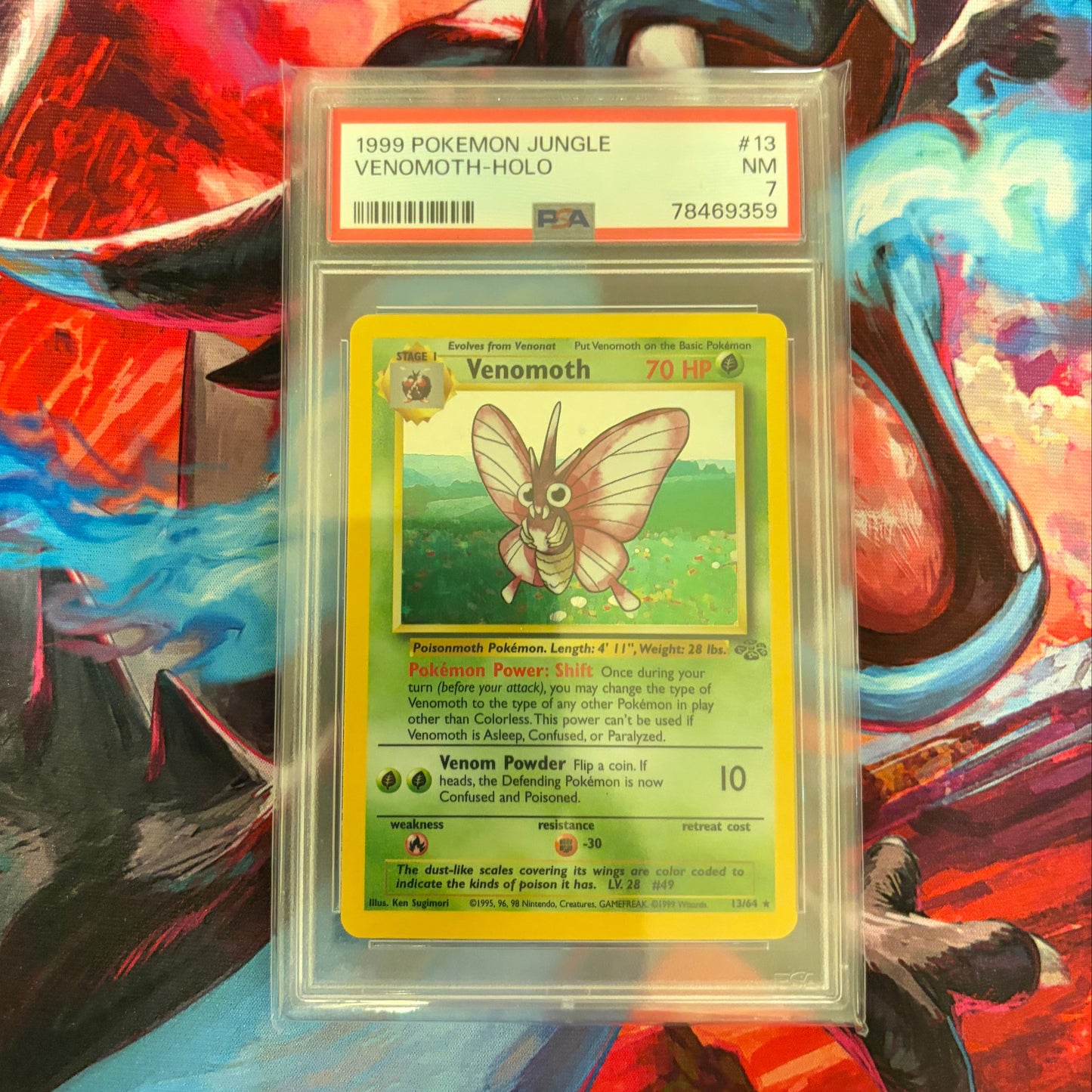 Venomoth - 1999 Pokemon Jungle - PSA 7 (Holofoil)