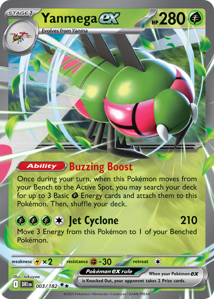Yanmega ex - DRI 003/182 (Holofoil)