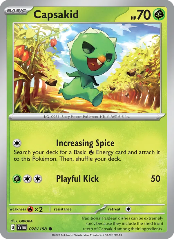 Capsakid - SVI 028/198 - Pokemon card