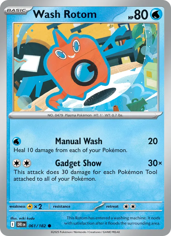 Wash Rotom - DRI 061/182 - Pokemon card