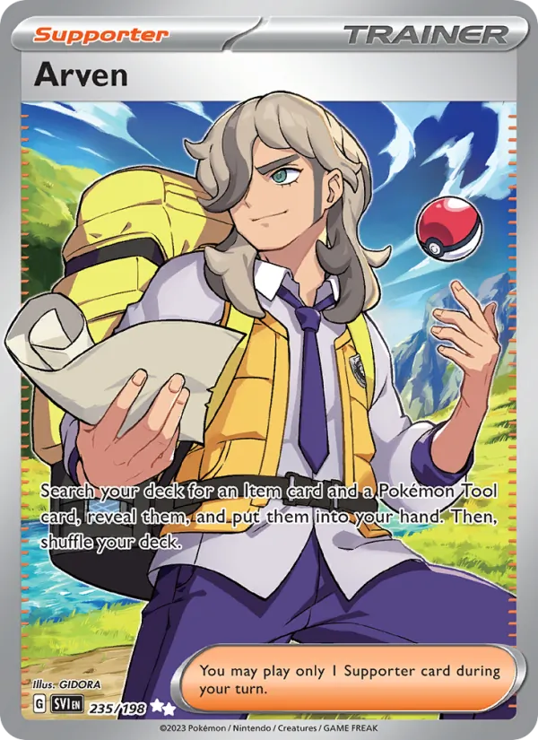 Arven - SVI 235/198 (Holo) - Pokemon card