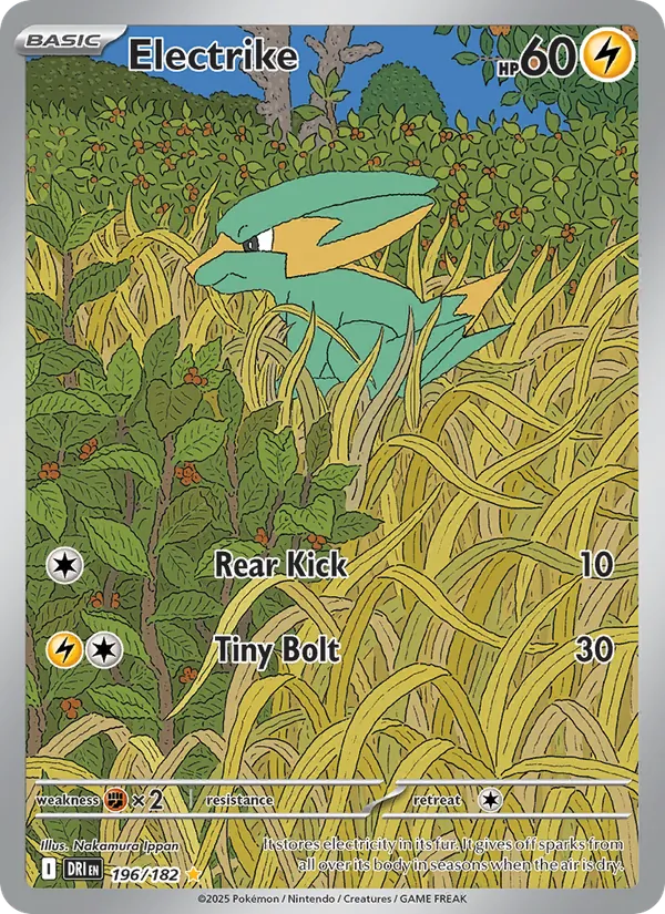 Electrike - DRI 196/182 (Holo) - Pokemon card