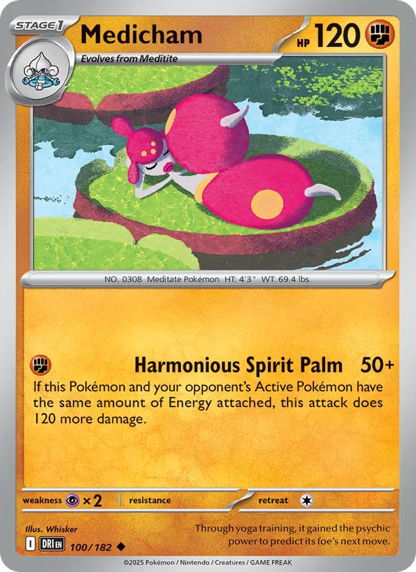 Medicham - DRI 100/182 - Pokemon card
