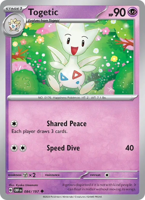 Togetic - OBF 084/197 (Reverse Holo) - Pokemon card