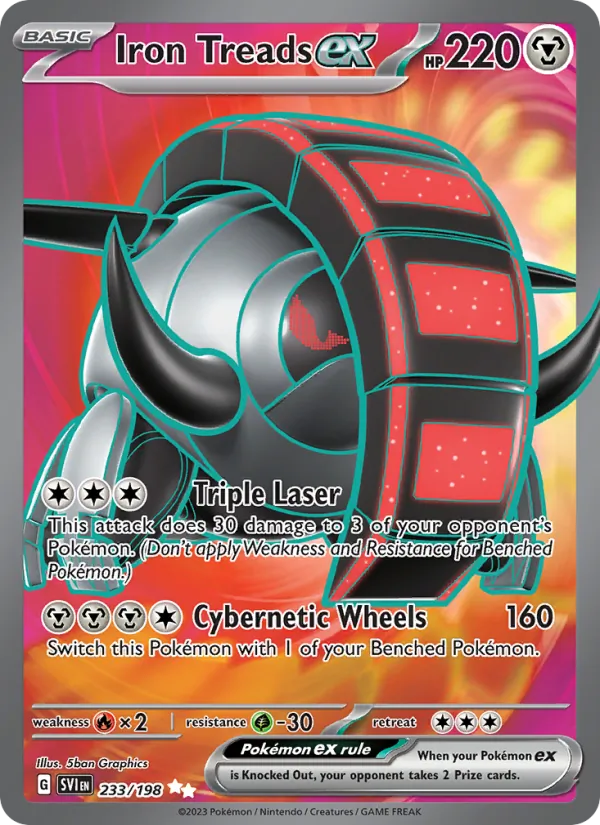 Iron Treads ex - SVI 233/198 (Holo) - Pokemon card