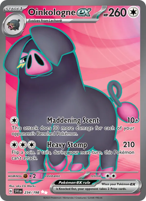 Oinkologne ex - SVI 234/198 (Holo) - Pokemon card