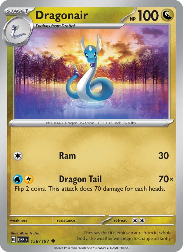 Dragonair - OBF 158/197 - Pokemon card