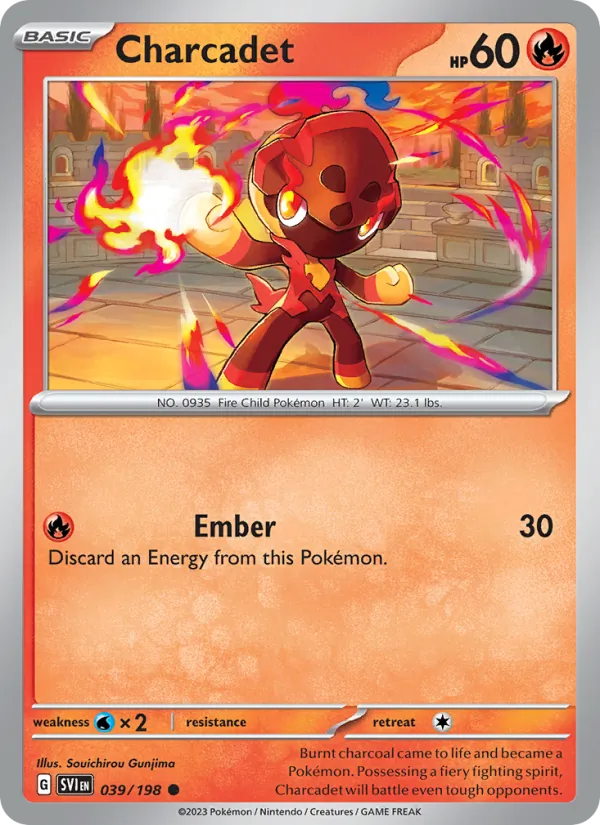Charcadet - SVI 039/198 (Reverse Holo) - Pokemon card