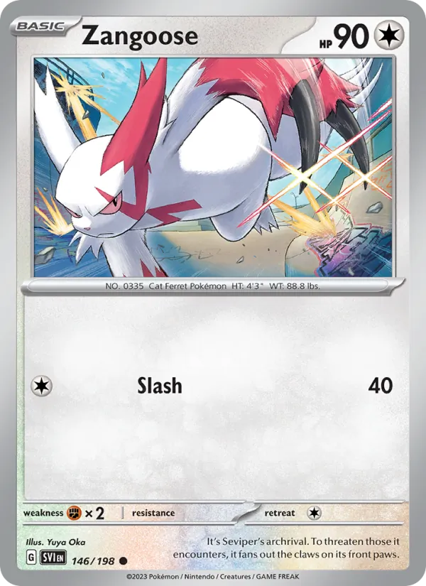 Zangoose - SVI 146/198 (Reverse Holo) - Pokemon card