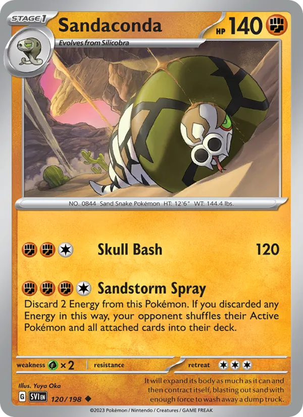 Sandaconda - SVI 120/198 - Pokemon card