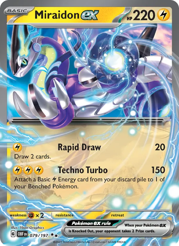 Miraidon ex - OBF 079/197 (Holo) - Pokemon card