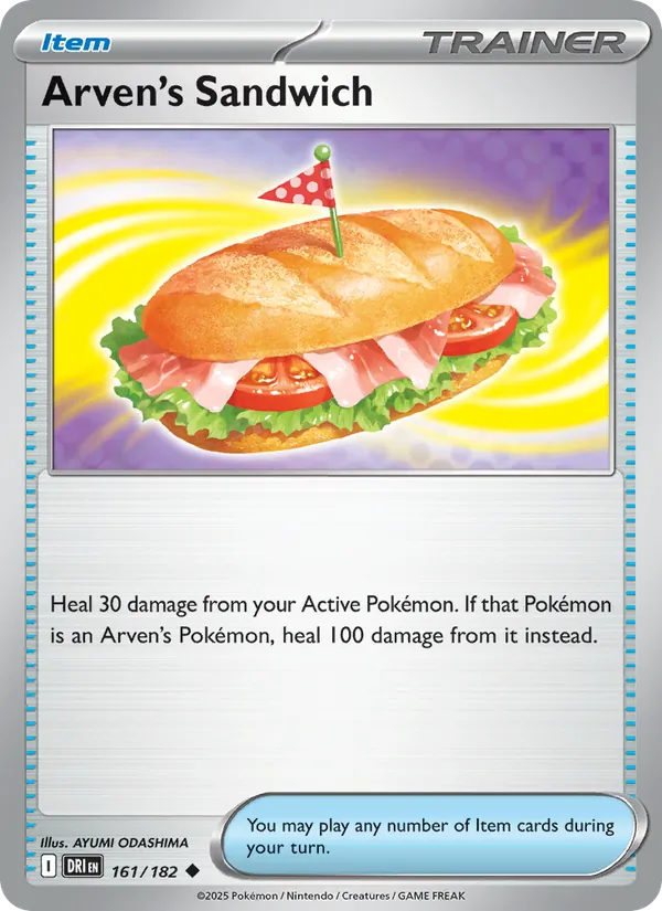 Arven's Sandwich - DRI 161/182 - Pokemon card