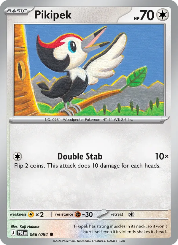 Pikipek | PBL (Reverse Holo) - Pokemon card