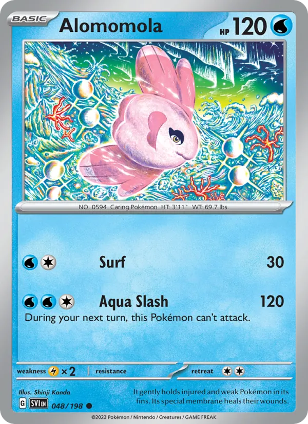 Alomomola - SVI 048/198 (Reverse Holo) - Pokemon card
