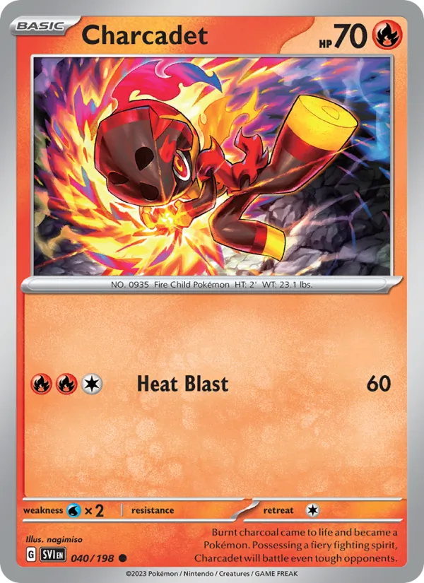 Charcadet - SVI 040/198 - Pokemon card