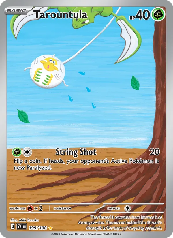 Tarountula - SVI 199/198 (Holo) - Pokemon card