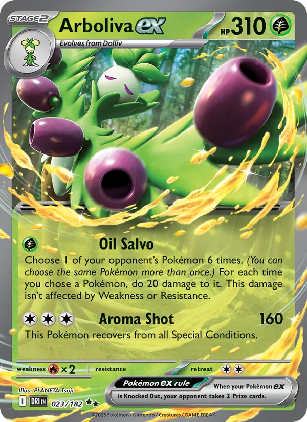 Arboliva ex - DRI 023/182 (Holo) - Pokemon card