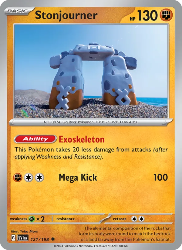 Stonjourner - SVI 121/198 (Reverse Holo) - Pokemon card