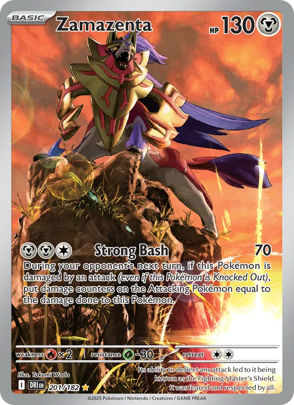 Zamazenta - DRI 201/182 (Holo) - Pokemon card