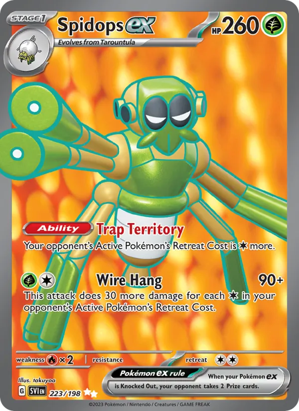 Spidops ex - SVI 223/198 (Holo) - Pokemon card