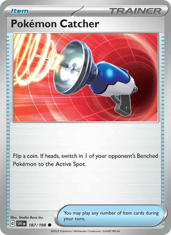 Pokémon Catcher - SVI 187/198 (Reverse Holo) - Pokemon card