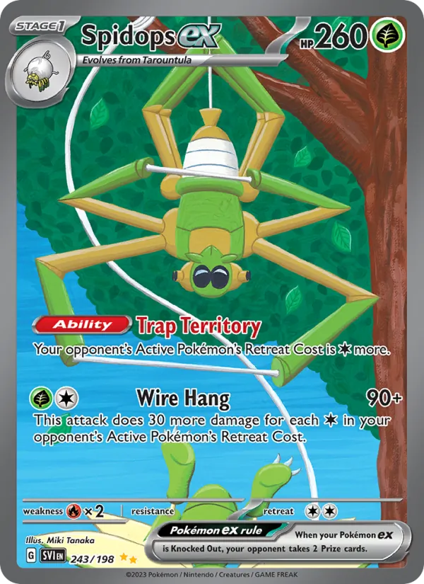 Spidops ex - SVI 243/198 (Holo) - Pokemon card