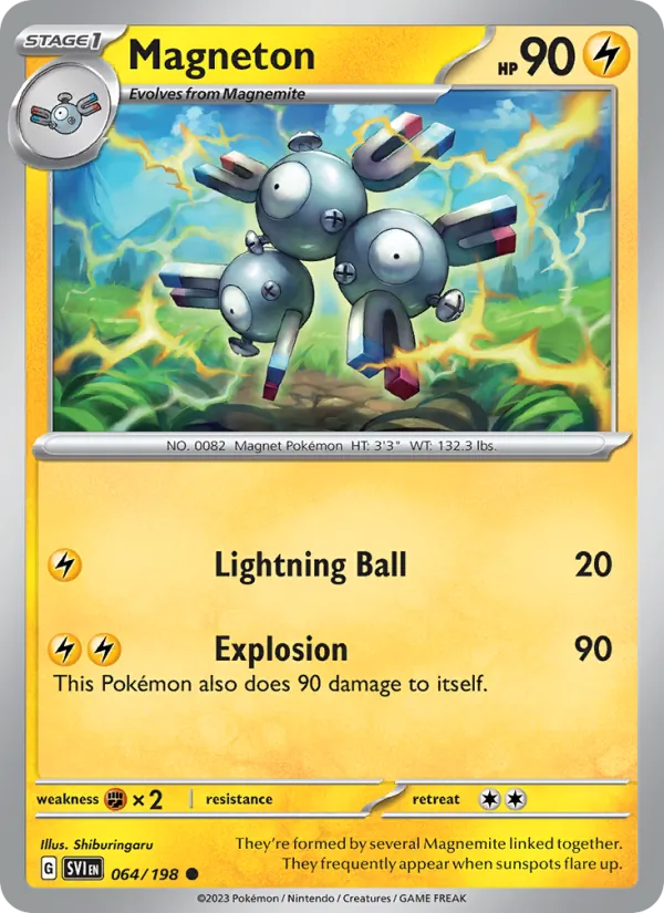 Magneton - SVI 064/198 - Pokemon card