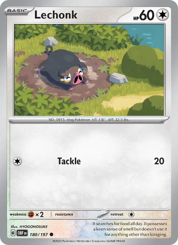 Lechonk - OBF 180/197 - Pokemon card
